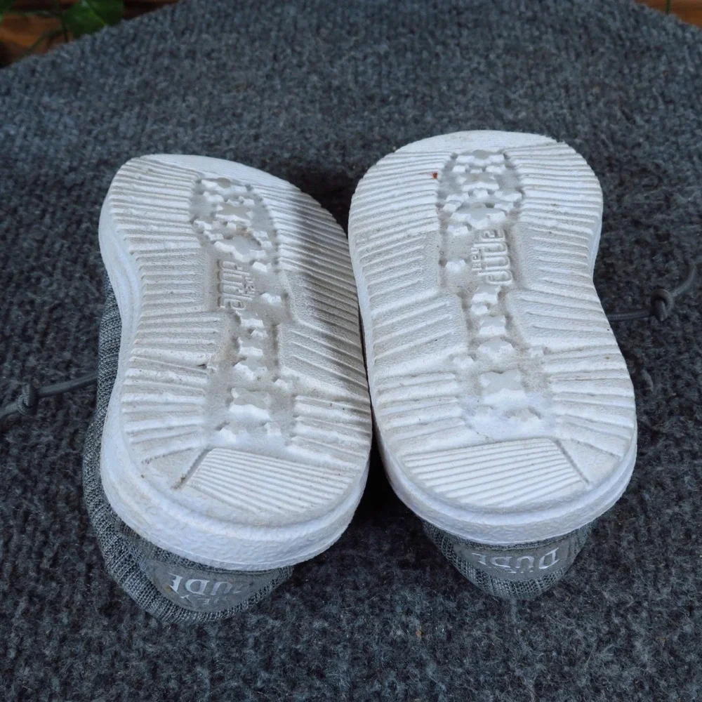 Hey Dude‎ Wally Toddler Boy Shoe Size 6 Casual Loafer Stone Grey Linen 40160-270